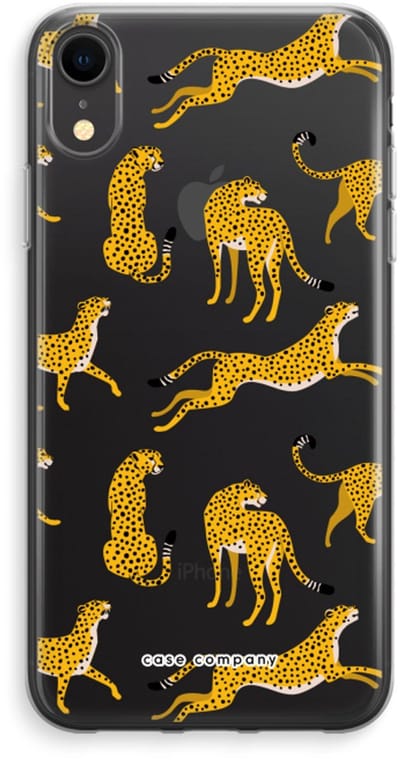 Case Company® - Hoesje geschikt voor iPhone XR hoesje - Luipaard - Soft Cover Telefoonhoesje - Bescherming aan alle Kanten en Schermrand