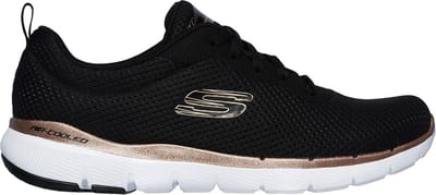 Skechers Flex Appeal 3.0-First Insight Dames Sneakers - Black/Rose Gold