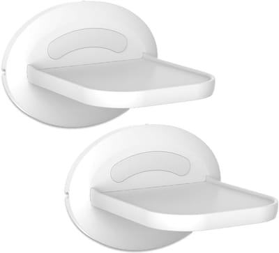 Ruimtebesparende Wandbeugel voor Show 8, Show 11 en Nest WiFi - Geschikt voor Luidsprekers tot 7kg - Set van 2 (Wit)