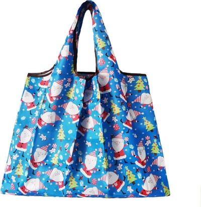 Grote Vouwbare Tas van 50 x 66 cm, Herbruikbare Winkeltas, Lichtgewicht Handtas, Sneldrogend en Scheurvast voor Winkelen, Reizen en Uitjes, Geel