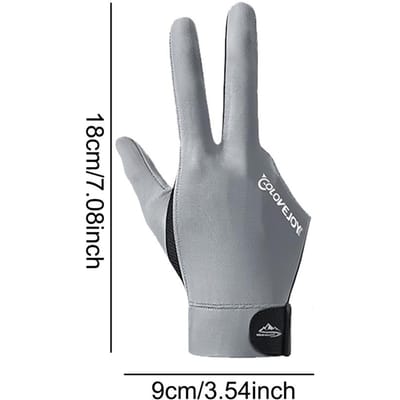 Snooker Biljart Handschoen Biljart Handschoenen Links Rechts Hand Drie Vinger Glad Biliardo Guanti Accessoires Vingerloze Handschoenen 1 stuks 21*9 cm