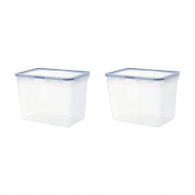 Set van 2 Merkloze Voedselcontainers met Deksel - 10.6L