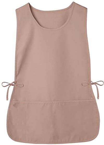 Schort voor vest, mouwloos overall vest, overall vest, overall schort, khaki kleur