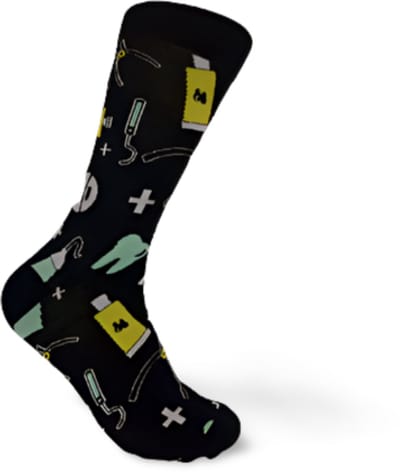 ZOETTT Tandarts sokken - Sokken - Leuke sokken - Vrolijke sokken - Tandarts - Tandartsassisten - Mondhygienist - Cadeau - Cadeau voor mannen - Cadeau voor vrouwen - Verjaardag cadeau - Beroepen