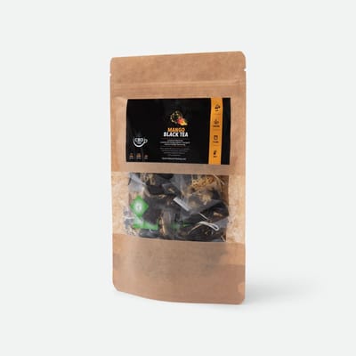 CBD thee - Zwarte thee met mango - 20 zakjes - 5MG CBD - Full spectrum - water oplosbaar - aangename smaak