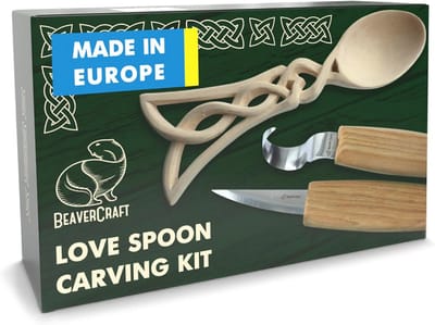 Houtsnijset voor beginners - Lepel snijset voor houtsnijwerk