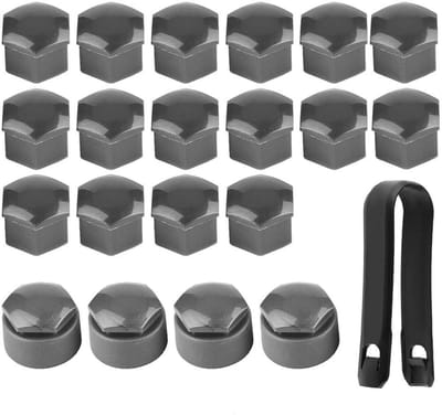 Store_9 - 17mm wielmoer deksel - Stofdichte moerdoppen - Duurzaam en betrouwbaar - Grijs - Diefstalbeveiliging - Perfect voor auto-accessoires