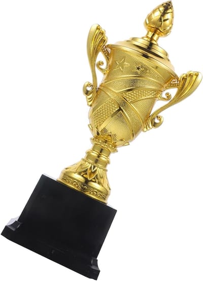 Trofee Kampioenschap - Prijsbeker Toernooi - Prestaties Vieren - Elegante Ontwerp - 20 cm - Goudkleurig