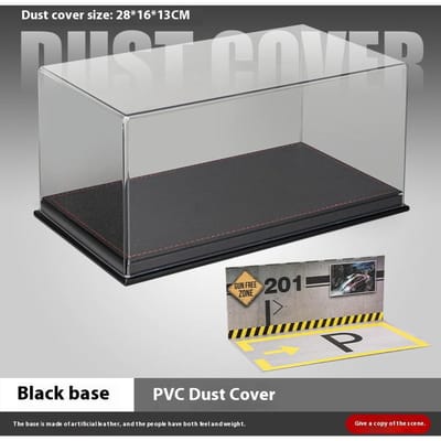 1:24 Automaat Basis PVC Stofkap Automodel Transparante Vitrine Cadeau Voor Jongens Woondecoratie Ornament Met Licht