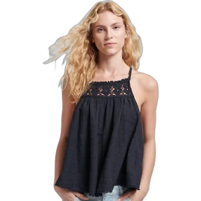 Superdry - Vintage camitopje met halternek - Dames - Tops