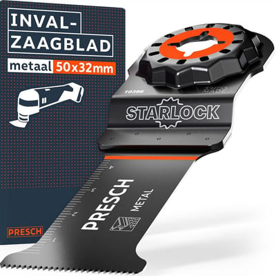Multitool Zaagblad Metaal - Oscillerend Zaagblad - Metaal Bewerken - Offset Vlakke Zaagsnede - 50x32mm - Zilverkleurig