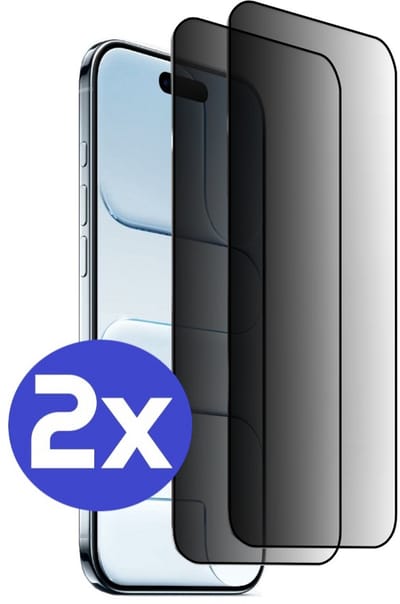ArmorDrop Privacy Screenprotector Geschikt Voor iPhone 17 Air - Gehard Glas - 2 Stuks