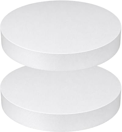 Piepschuim vormen - cirkel - 2x - D45 x 4 cm - styropor hobby / DIY vorm - basis knutselfiguren