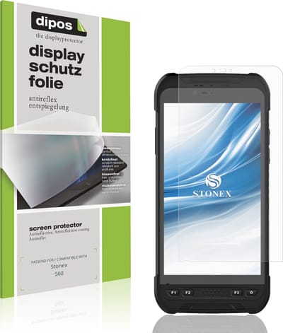 dipos – 4x Matte Beschermfolie geschikt voor Stonex S60 | Krasbestendige & antireflecterende Screenprotector Ultra-Thin