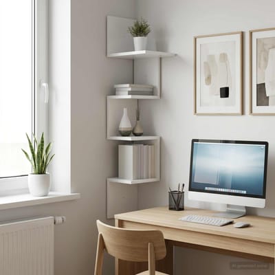 vidaXL - Wandplank - Muurmontage - Wit - 32 - x - 21 - x - 107 - cm - Bewerkt - hout