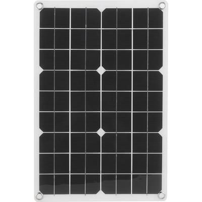50W Opvouwbaar Zonnepaneel Monokristallijne Cel Dubbele USB-lader voor Auto Camper Jacht Buiten Opladen black