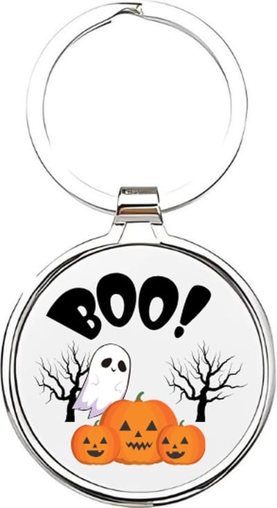 Akyol - Halloween Sleutelhanger - halloween - Halloween fanaten - Halloween - trick or treat - nacht van halloween - verkleedfeest - boo - spook - spoken - grafsteen - griezelige sleutelhanger - sleutelhanger voor Halloween - 4 x 7,5 CM