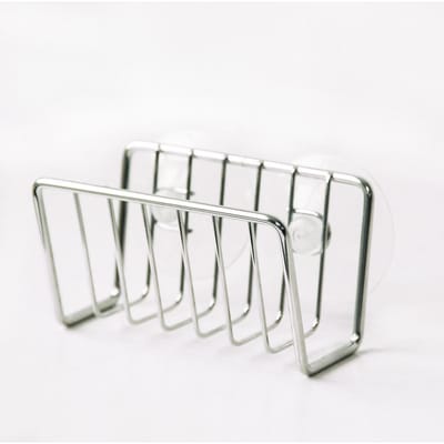 Aanrecht Sponsrek Afdruip Opbergplank RVS Keuken Draadbal Vaatdoek Organizer Houder zilver