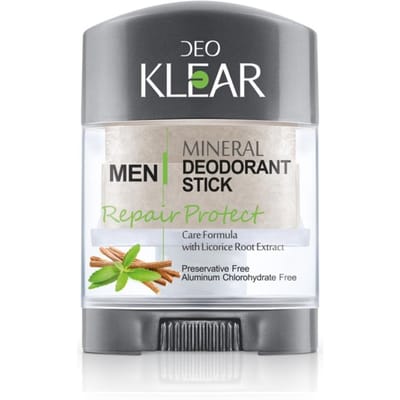 DEOKLEAR Minerale deodorantstick 70 g. (Herstellen Beschermen) - Verzorgingsformule met zoethoutwortelextract 70 g.