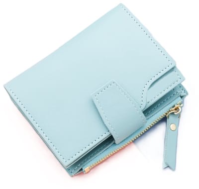 Luxe Portemonnee & Pasjeshouder Voor 10 Pasjes I Creditcardhouder I Met Geldvak I Pasjes Houder I Wallet I PU Leer I Blauw