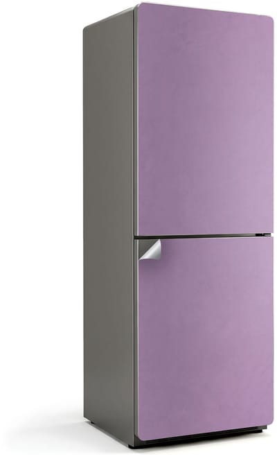 Wallfluent Koelkaststickers - Lichtpaars Koelkast Folie - 70 cm x 190 cm - Lichtpaars Koelkaststickers - Koelkast Decoratie Stickers - Koelkast Opknappen Sticker - Grote Koelkast Sticker - Stijlvolle Koelkast Stickers