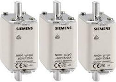 Siemens 3NA3824 NH-zekering Afmeting zekering : 000 80 A 500 V/AC, 250 V/AC 3 stuk(s)
