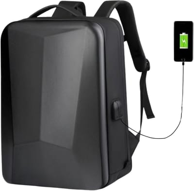CarryQuest® - Rugzak Uitbreidbare Computertas - Zakenreis Bagagetas - 20-35L Capaciteit - Shell-Rugzak - Comfortabel Draagcomfort - Y3 Zwart