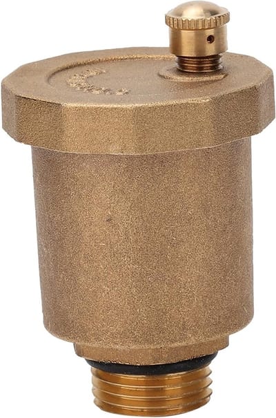 Automatische Vlotterklep voor Watersystemen, Messing Ontluchtingsklep met Hoge Temperatuur Weerstand, Ideaal voor Radiatoren en Verwarmingssystemen