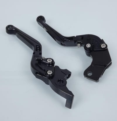 Levier Myra pour moto KTM 125 Duke 4T Abs 2013 à 2015 alu CNC noir / paire Neuf