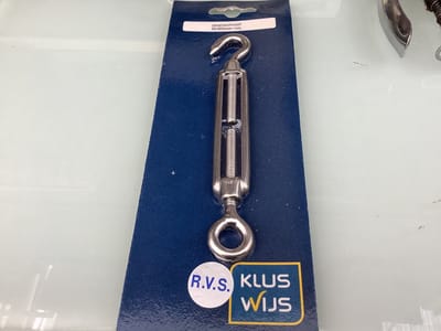 Deltafix Spanschroef RVS-A2. 90 mm x 6 mm din 1478 1 stuks Draadspanner.