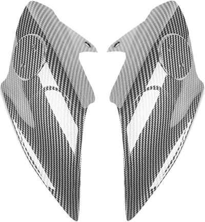 Radiator Koeltank Beschermers - Zijpanelen Kuip - Motor Beschermen - Grid Ontwerp - 1 paar - Carbon Fiber Look