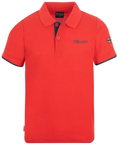 Trollkids Bergen Xt Korte Mouw Poloshirt Oranje 104 cm Kinderen