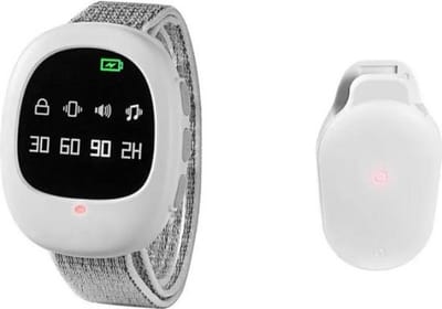 Draadloze Anti Bedplassen Alarm 2-In-1 Verbeterde Enuresis Plas Vibratie Timer Met Muziek Optioneel En Volumeregelaar Zindelijkheidstraining Stopt Bed Plassen