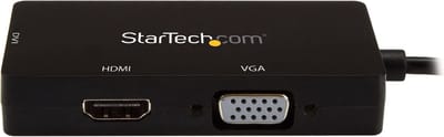 StarTech.com USB-C MultiPort AV / multimedia paneel - 3-in-1 USB-C Aan HDMI DVI or VGA - ekstern videoadapter