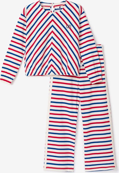 Woody X Anne Kurris pyjama meisjes/dames - multicolor gestreept - 233-18-APF-S/974 - maat 104