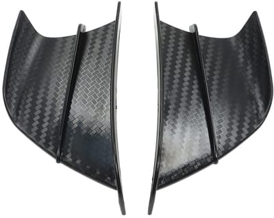 Dailygoody - Kuip Luchtgeleiders - Aerodynamische Windvleugels - Verminder Windweerstand - Zwart - Voor Motorfiets - Geschikt voor Z900 Z1000 CBR650 R