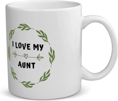 Akyol - i love my aunt koffiemok - theemok - Tante - liefste tante - verjaardag - cadeautje voor tante - tante artikelen - kado - geschenk - 350 ML inhoud