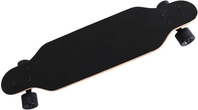 Longboard voor volwassenen - Skateboard - Cruisen en freeriden - 8 lagen esdoornhout - 795 x 20 cm - Zwart