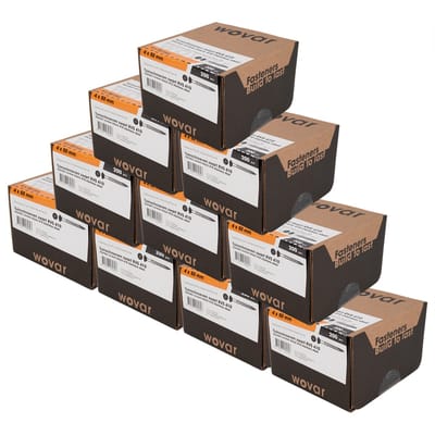 Potdekselschroeven Zwart RVS 410 4 x 50 mm Torx 20 Deeldraad | 2000 Stuks