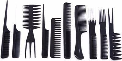 Kammenset - 10-delig kammen set - Kapperstool - Kappersset - Haarstyling - Puntkam - Kam