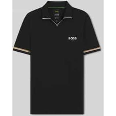 slim fit poloshirt met labelprint model 'PL_TOC SERVE 2'