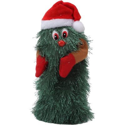 Tafelblad Kerstboom Muzikaal Draaibaar Schattig Plantvorm Kerstboom Figuur Decoratie red
