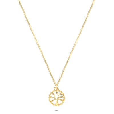 Twice As Nice Halsketting in 18kt verguld zilver, boom 40cm