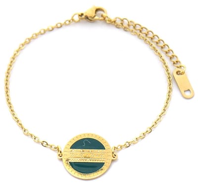 Armband Dames - Munt - RVS - Verstelbaar 16-21 cm - Goudkleurig