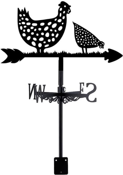 Windwijzer - smeedijzeren windwijzer - decoratief - weerbestendig - geschikt voor tuinen en daken-FXB39