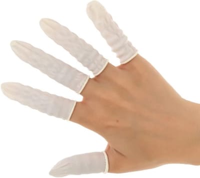 Scoby - Vingerbescherming - Latex Vingerbeschermer - 25 Stuks - Wit