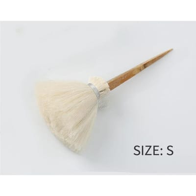 1 brosse en bambou pour poterie, céramique, artisanat, argile, polymère white