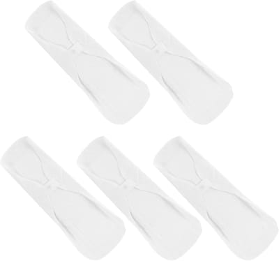 Herbruikbare Katoenen Pads - Wasbare Wattenschijfjes - Duurzaam Menstruatie - Hypoallergeen Materiaal - 27 x 13.5 cm - Wit