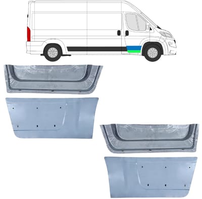 Binnen + buiten reparatiepaneel voor deur voor Opel Movano 2021-2026