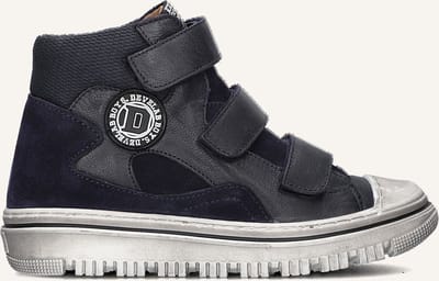 Develab 44303 Sneakers Jongens - Leren Sneaker - Blauw - Maat 27